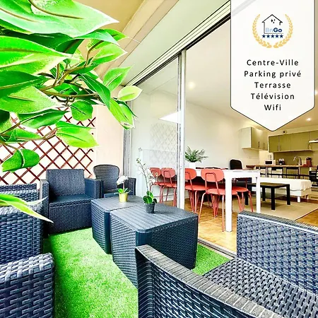 Bngo I Le Spacieux I 3 Chambres, 2 Salles De Bain, Parking Prive Gratuit, 8 Personnes, Vieux Hypercentre Апартаменты